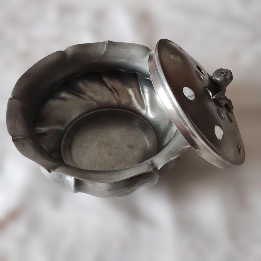 な*い様 ヴィンテージ　ピューター　エタン　錫　ポプリポット　香炉　イタリア製