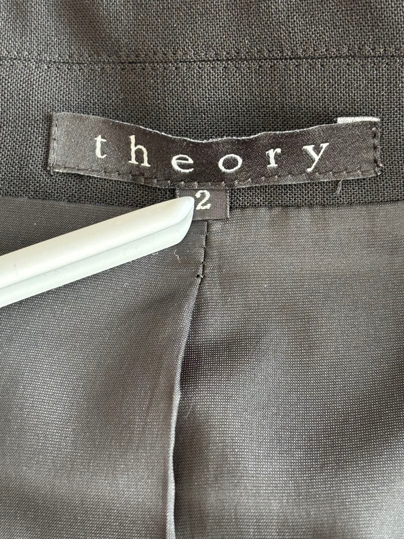 theory ブラックパンツスーツ上下セット