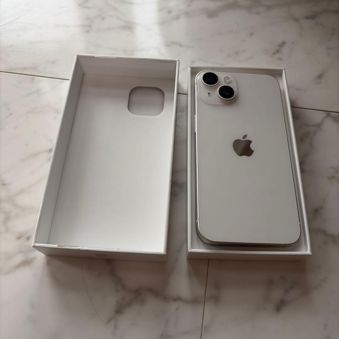 Apple iPhone 14ホワイト 本体 充電ケーブル付き