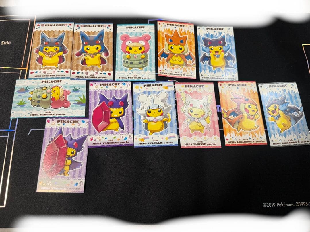 ポケモン　メガキャンペーン　名刺　ポンチョピカチュウ　12枚