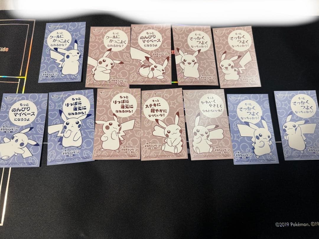 ポケモン　メガキャンペーン　名刺　ポンチョピカチュウ　12枚