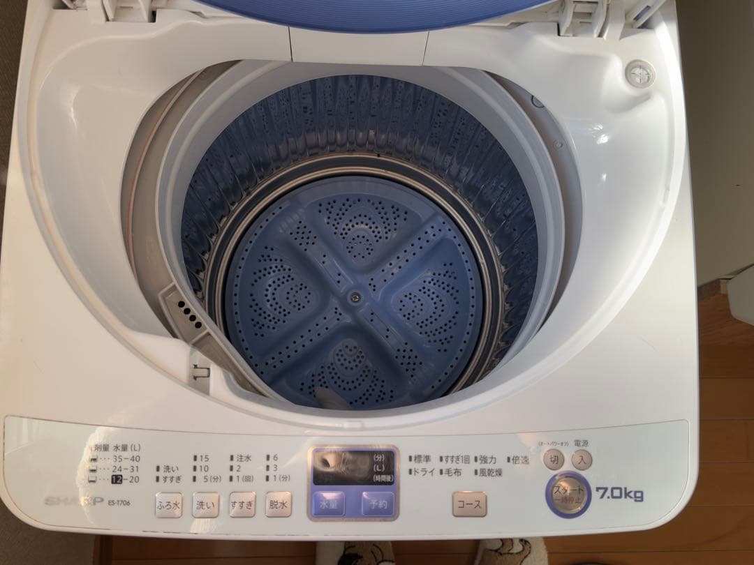送料込み SHARP ES-T708-A 7kg 洗濯機 2014年製