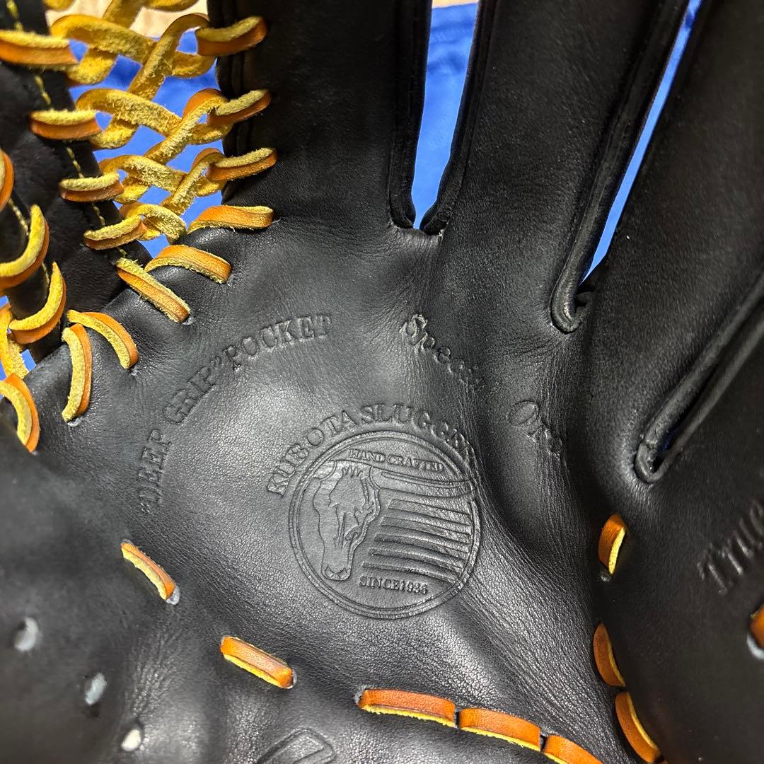 久保田スラッガー軟式用グローブ 黒/緑