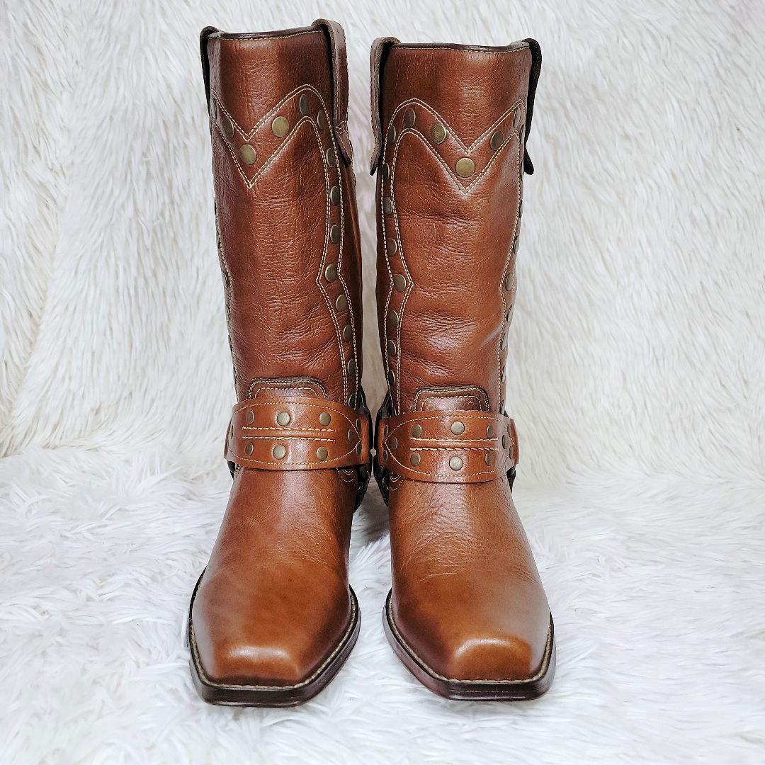 極美品✨Jracker's カウボーイ ウエスタンブーツ リング スタッズ