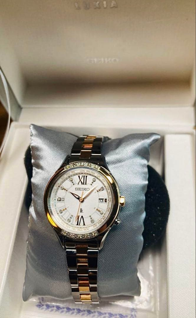 SEIKOセイコールキア希少限定モデル　電波ソーラーSSVV014 ダイヤ19石