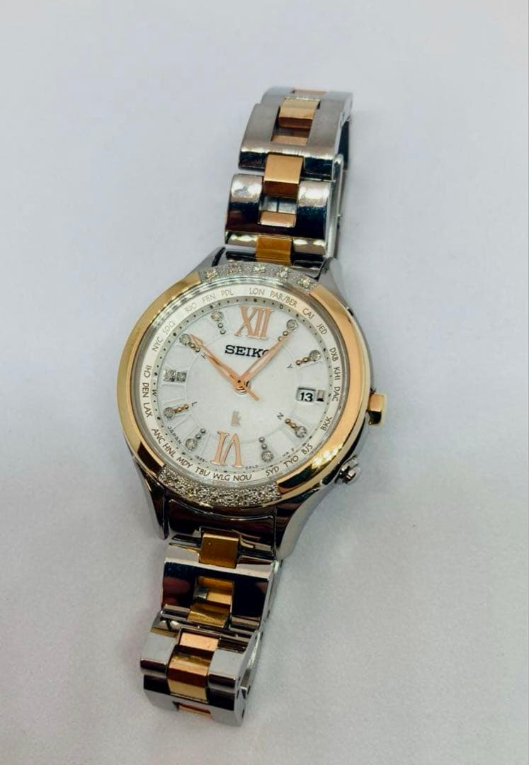 SEIKOセイコールキア希少限定モデル　電波ソーラーSSVV014 ダイヤ19石