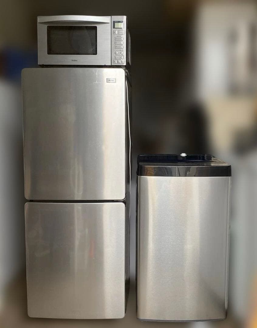 近隣地域限定送料無料❗️黒系　冷蔵庫、洗濯機、電子レンジセット