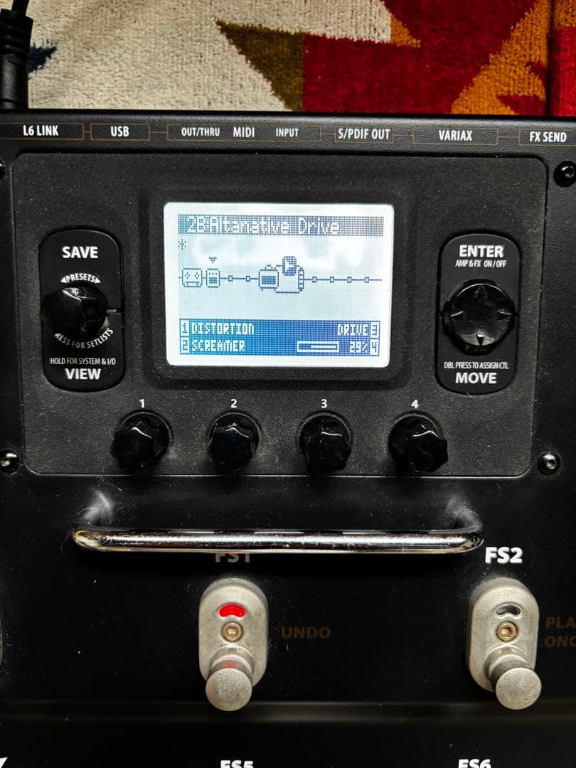 LINE 6 POD HD500 ギターエフェクター　エフェクターボード付