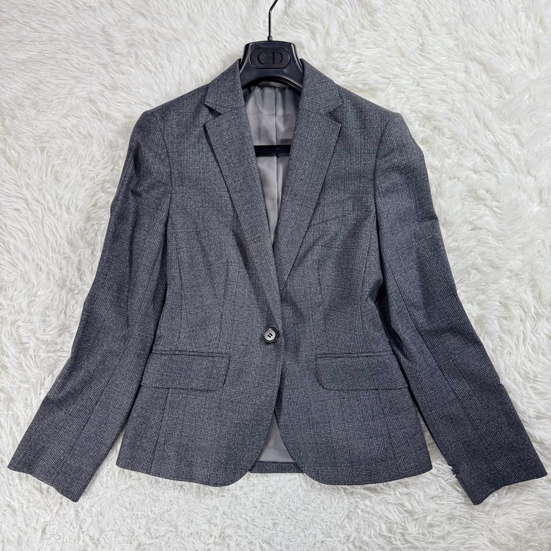 【イタリア生地】ザスーツカンパニー レダ グレンチェック パンツスーツ 40 L