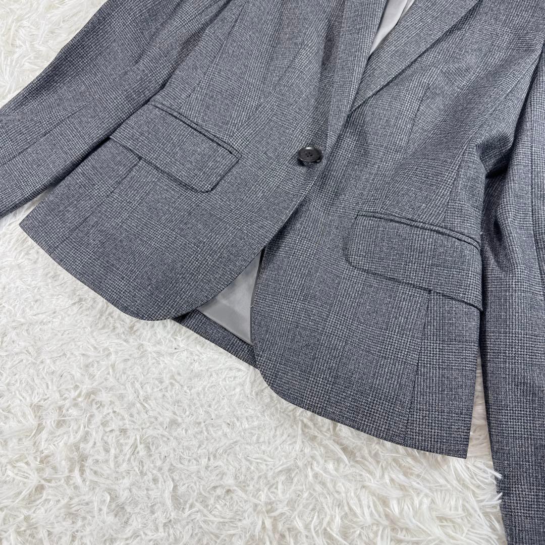 【イタリア生地】ザスーツカンパニー レダ グレンチェック パンツスーツ 40 L