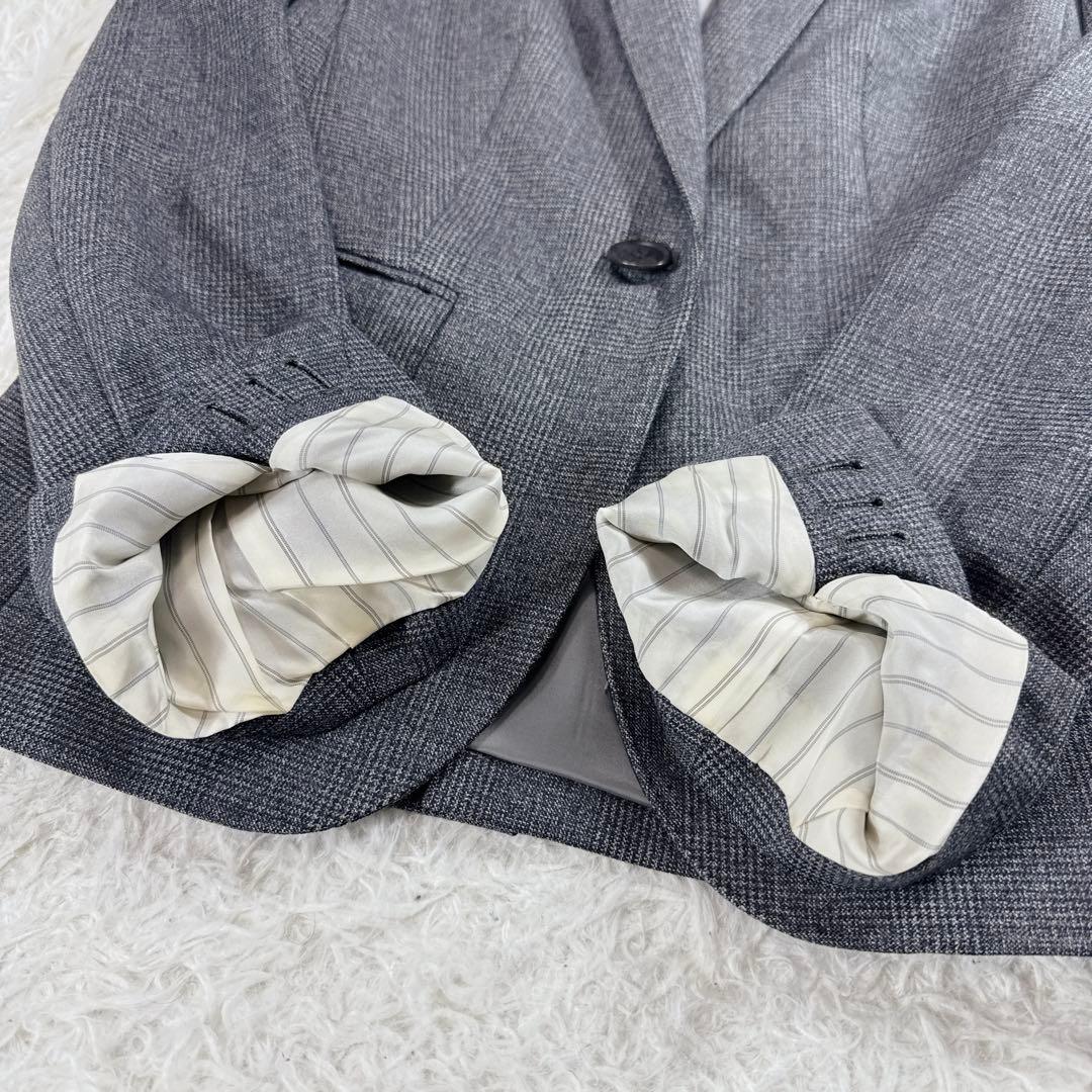 【イタリア生地】ザスーツカンパニー レダ グレンチェック パンツスーツ 40 L