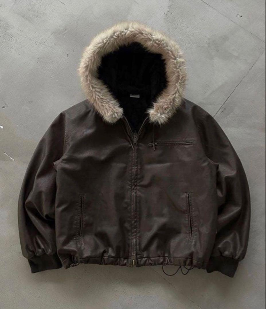 ペパロニ　ドローコードダブルジップ２WAYフードブルゾン