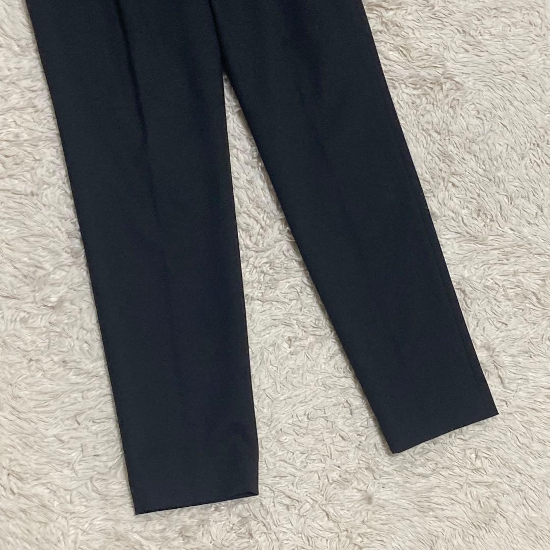 GREEN LABEL RELAXING 黒 ノーカラー ジャケット パンツ