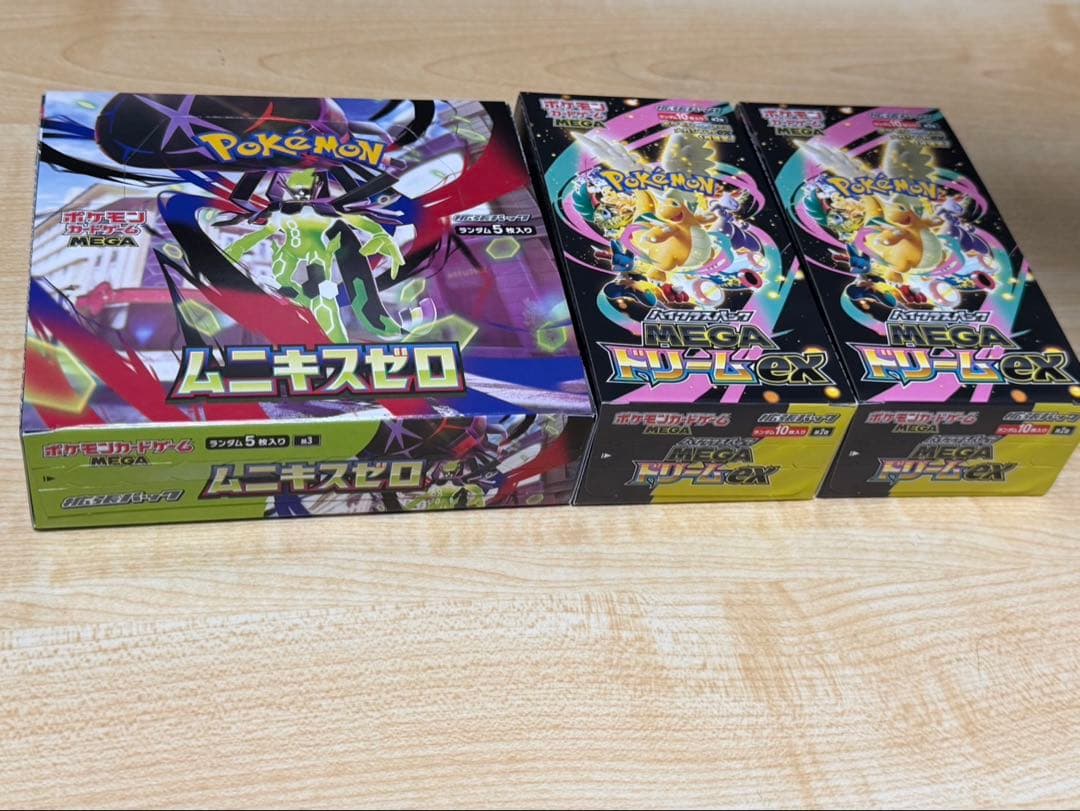 ポケモンカードゲーム ムニキスゼロ 1BOX+MEGAドリームex2BOX