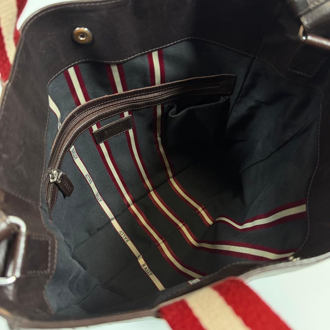 【美品】Bally バリー　トートバッグ　2way トレインスポッティング　濃茶