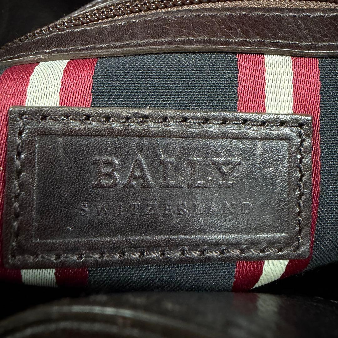 【美品】Bally バリー　トートバッグ　2way トレインスポッティング　濃茶