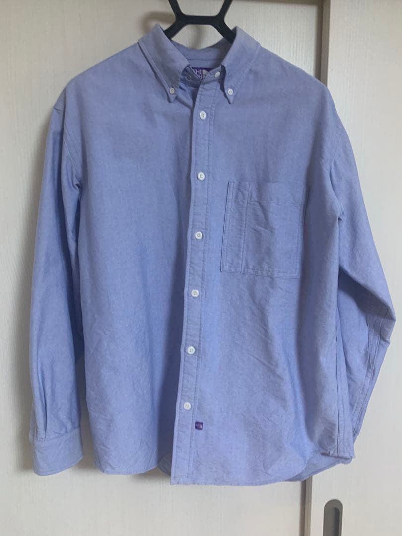 ノースフェイス　パープルレーベル　ブルーシャツ
