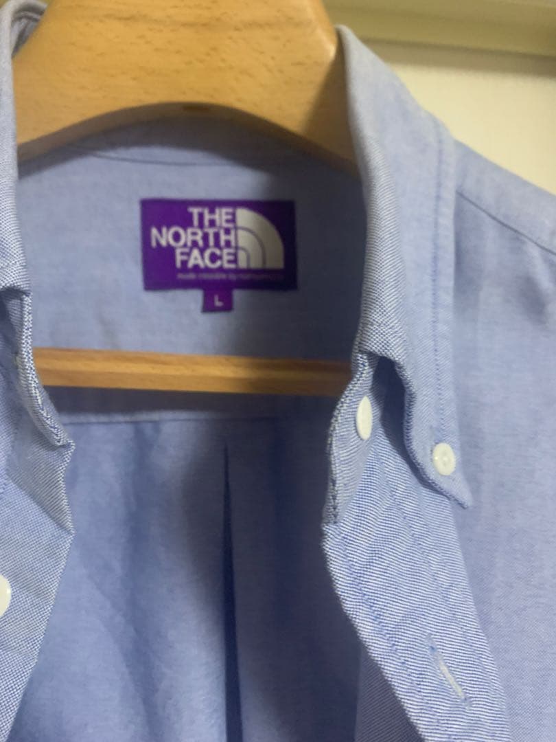 ノースフェイス　パープルレーベル　ブルーシャツ