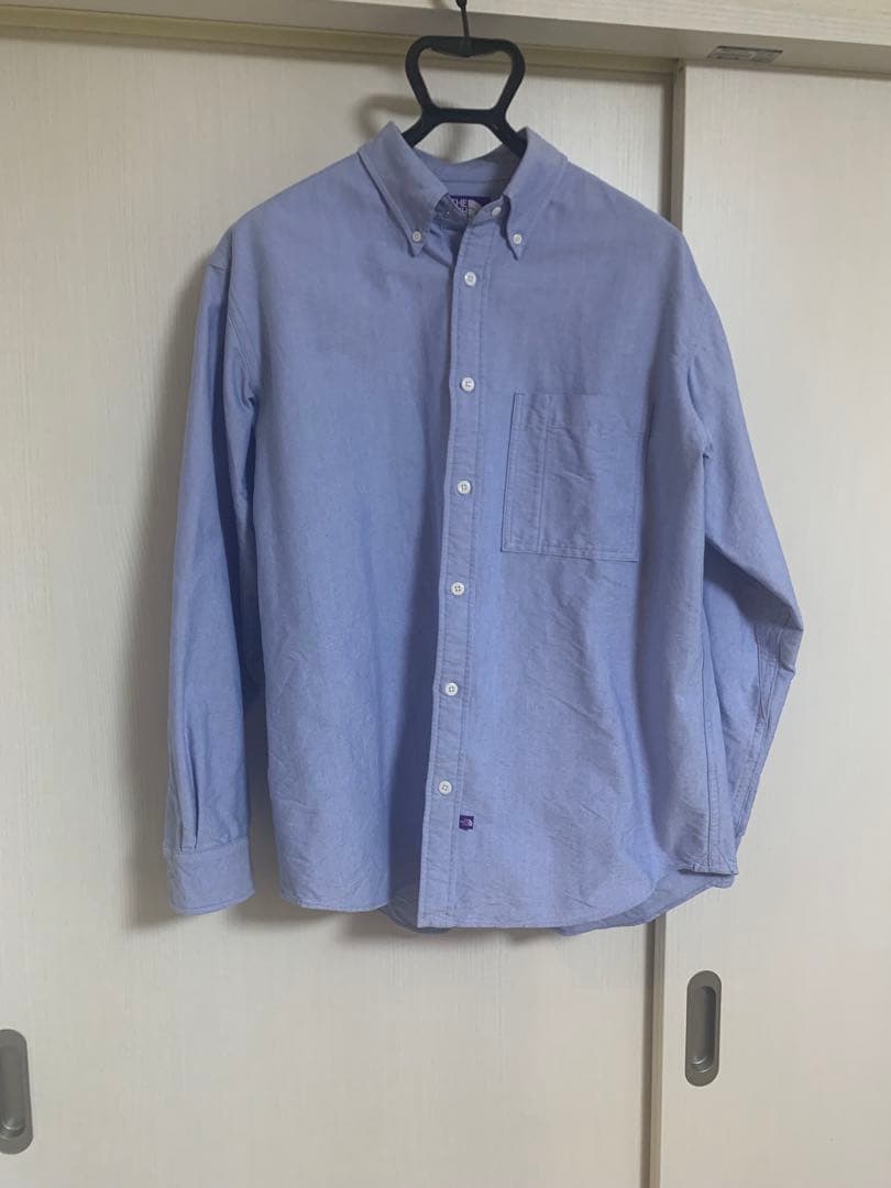 ノースフェイス　パープルレーベル　ブルーシャツ