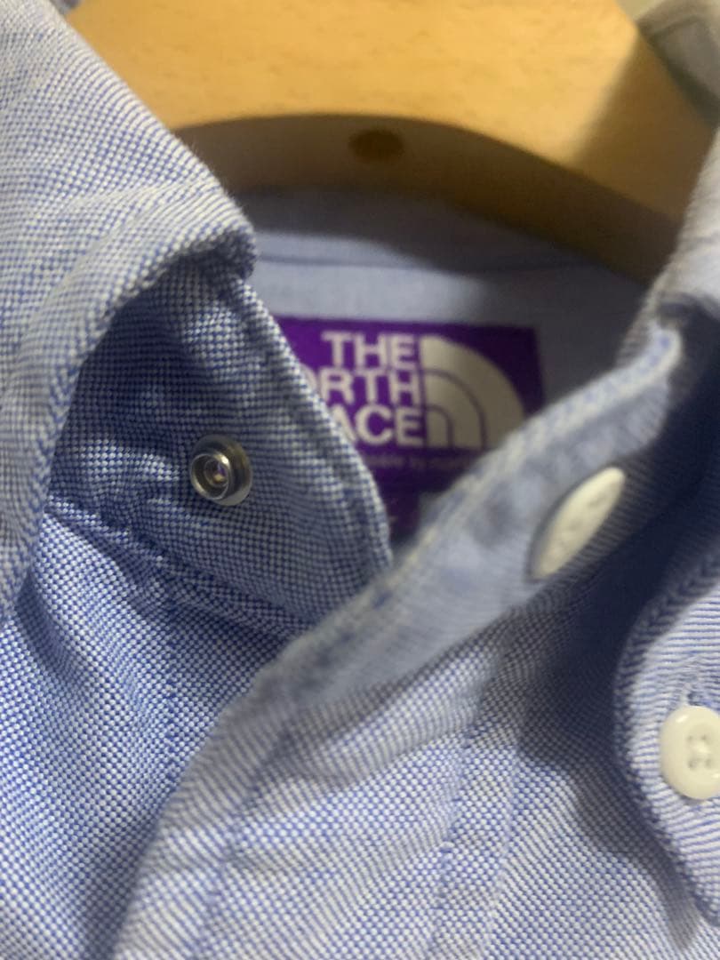 ノースフェイス　パープルレーベル　ブルーシャツ