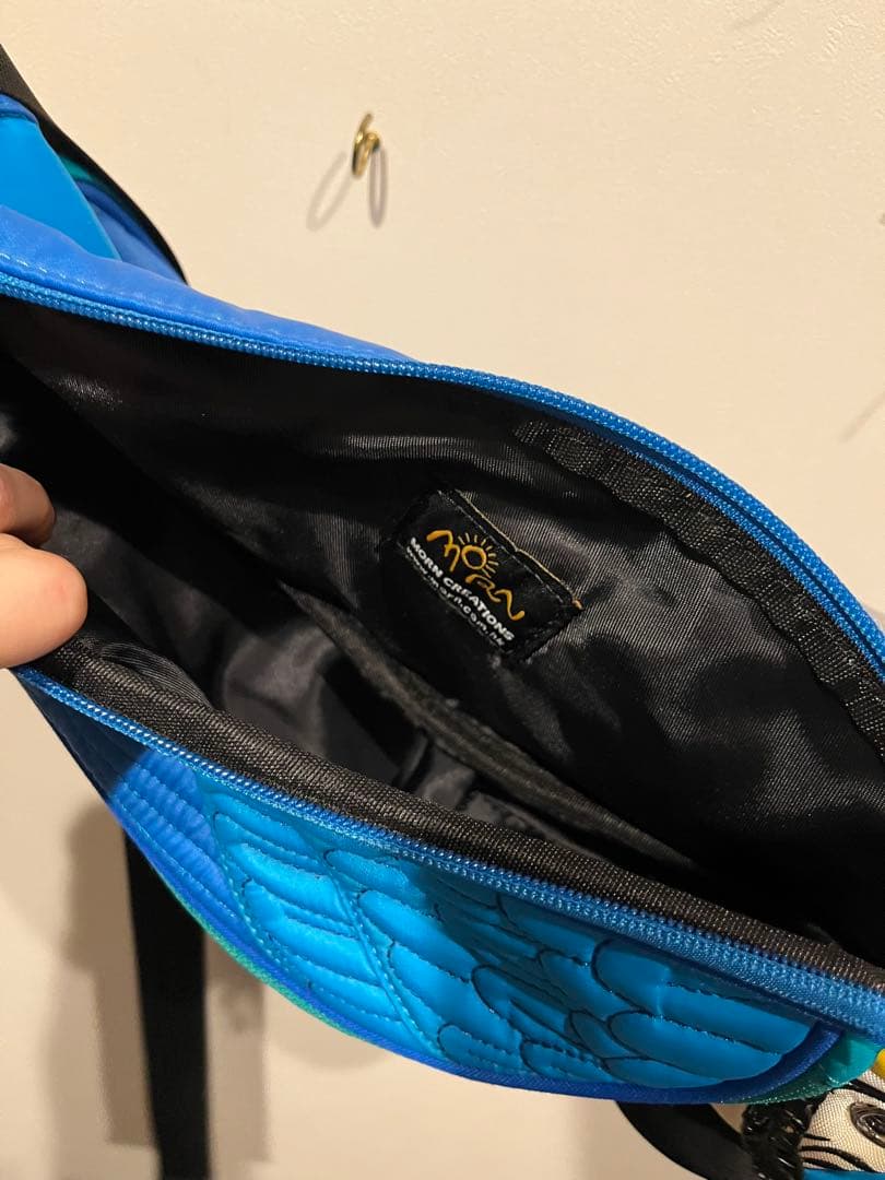 MORNインコのボディバッグブルー×イエロー未使用