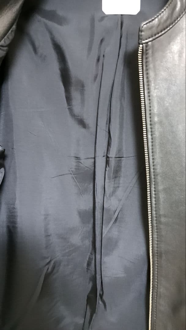 UNITED TOKYO ブラック シングルライダース ジャケット 革ジャン