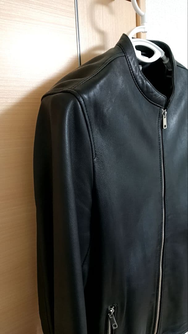 UNITED TOKYO ブラック シングルライダース ジャケット 革ジャン