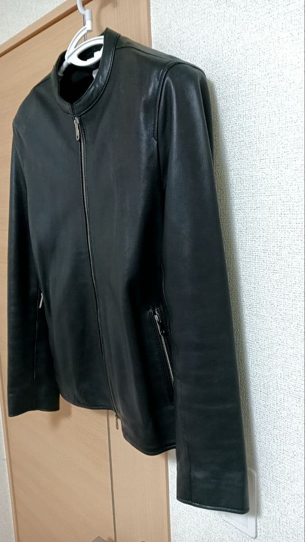 UNITED TOKYO ブラック シングルライダース ジャケット 革ジャン