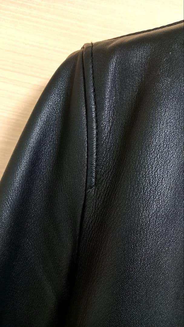 UNITED TOKYO ブラック シングルライダース ジャケット 革ジャン