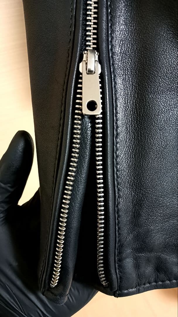 UNITED TOKYO ブラック シングルライダース ジャケット 革ジャン