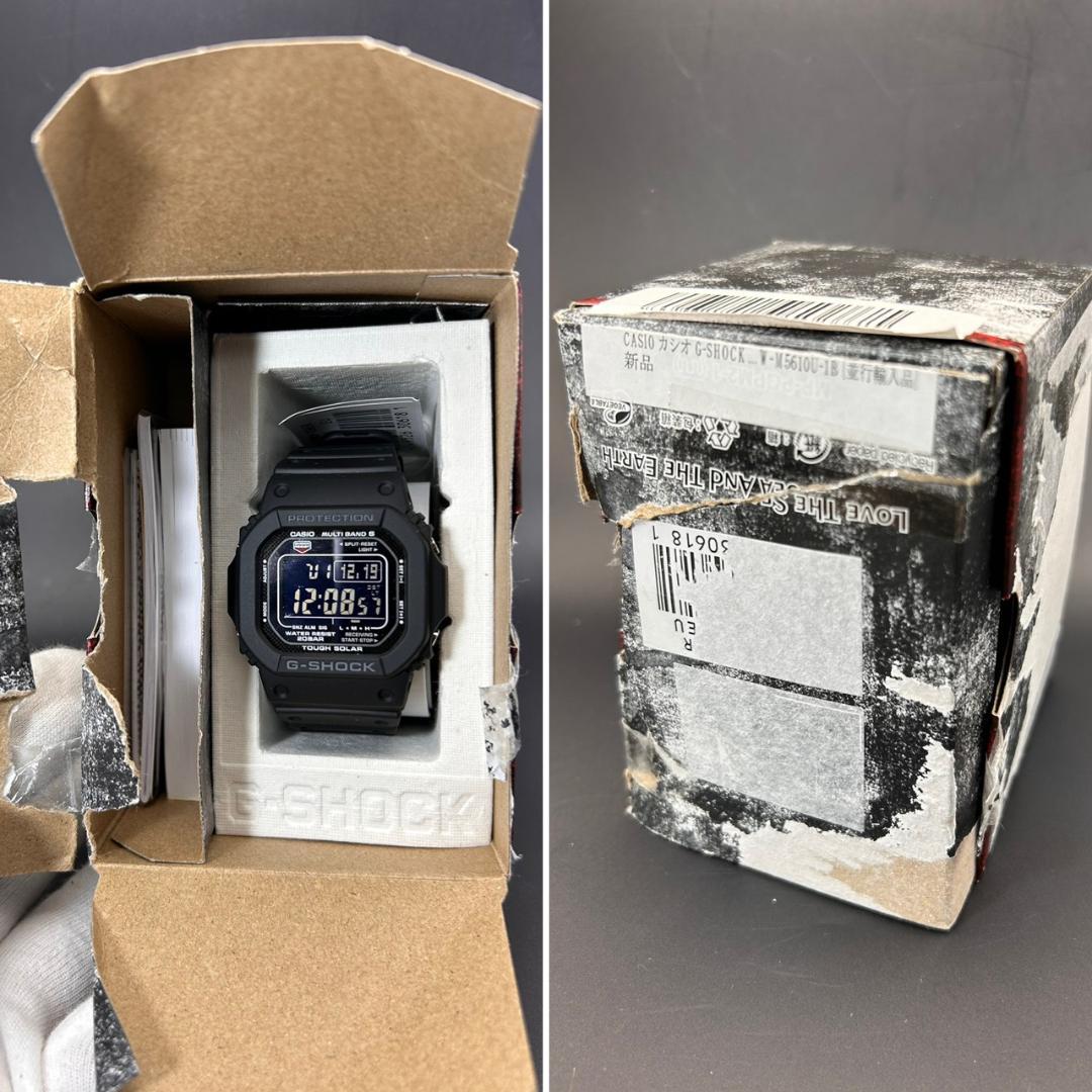 【未使用】G-SHOCK GW-M5610U-1B 電波ソーラー 黒 ※箱訳あり