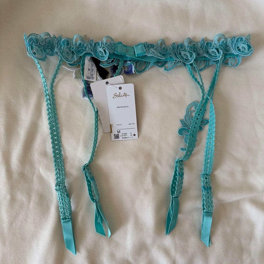 レア☆ワコールSalute 80G 水色 ガーターベルト M