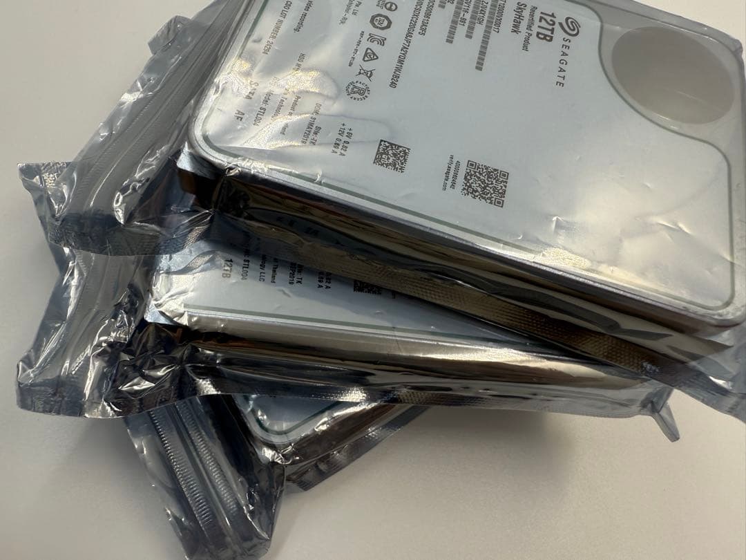 12TB SATA HDD 3台セット