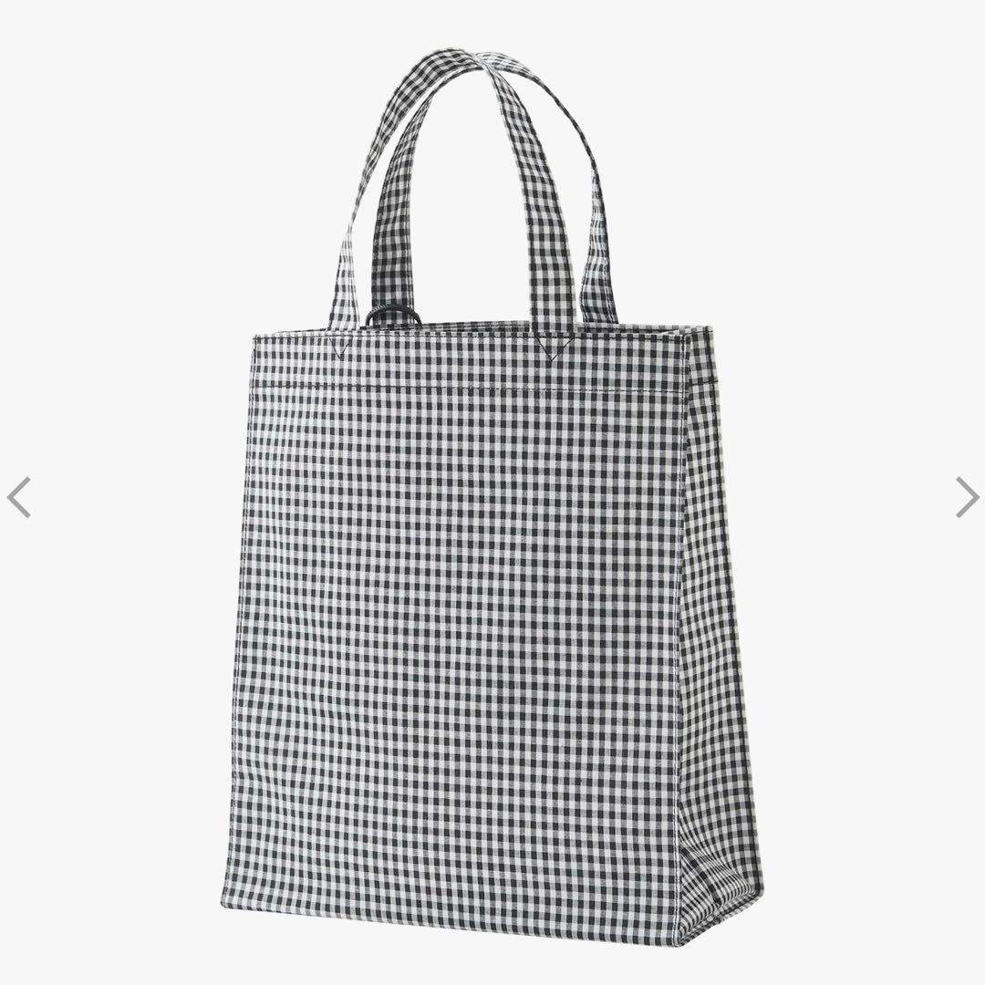 ファミリア　ブラックギンガム　トートバッグ