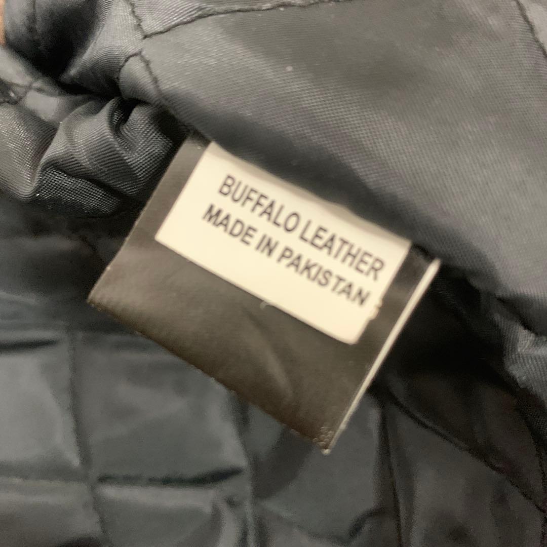 美品！フリーダム革ジャン バッファローレザー シングルライダース ジャケットLL