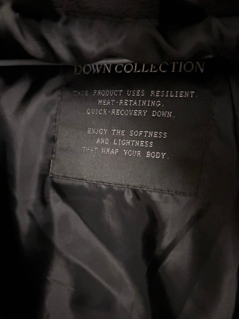れあたまこさん専用　　　　 ダウンコレクション ブラック ダウンジャケット