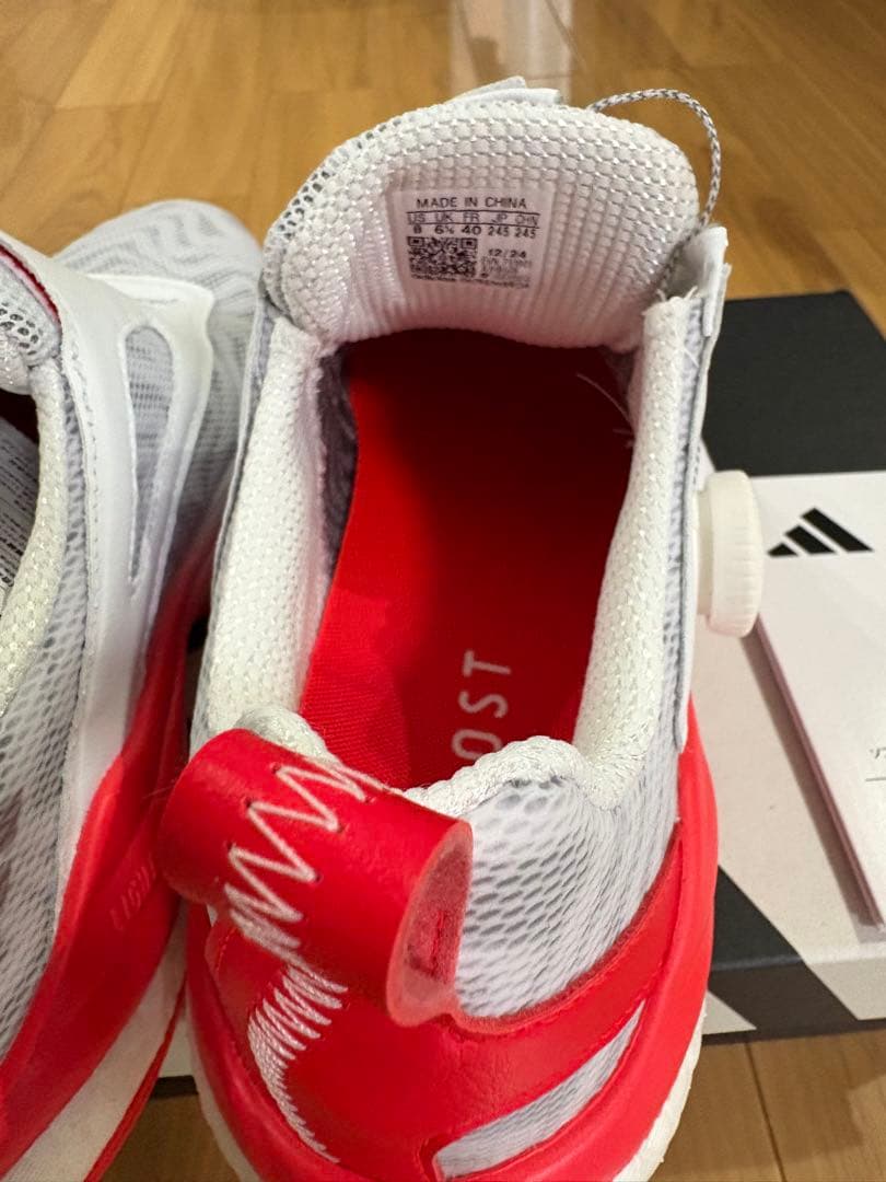 【新品】ゴルフ シューズ ホワイト レッド　アディダス