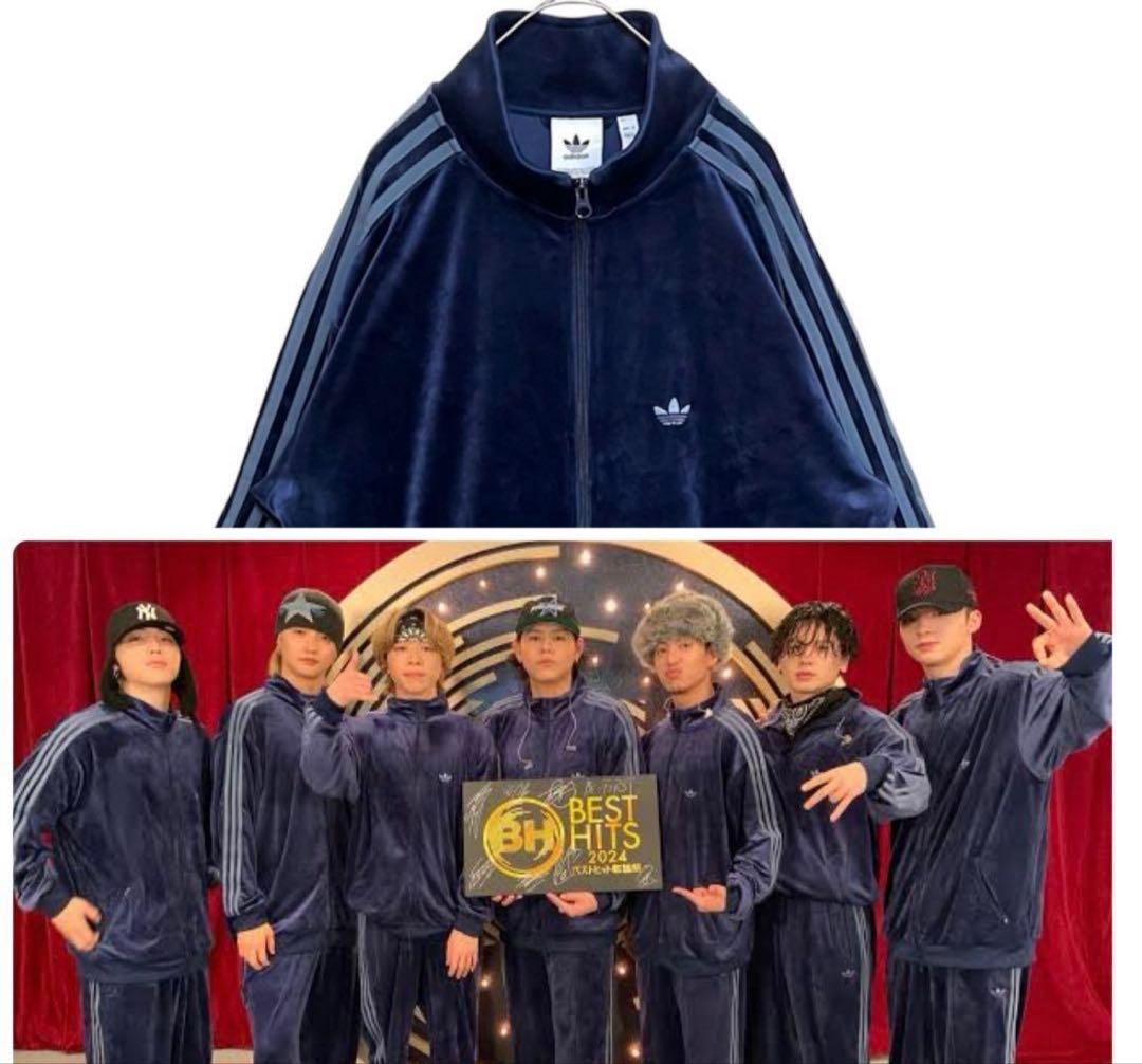 【BE:FIRST着用】adidas ベロア上下セットアップ