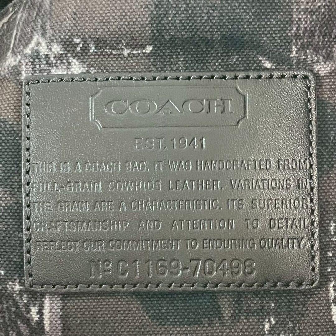 ✨美品✨コーチ　ブリーカー　トートバッグ　リバーシブル　キャンバス×レザー　黒