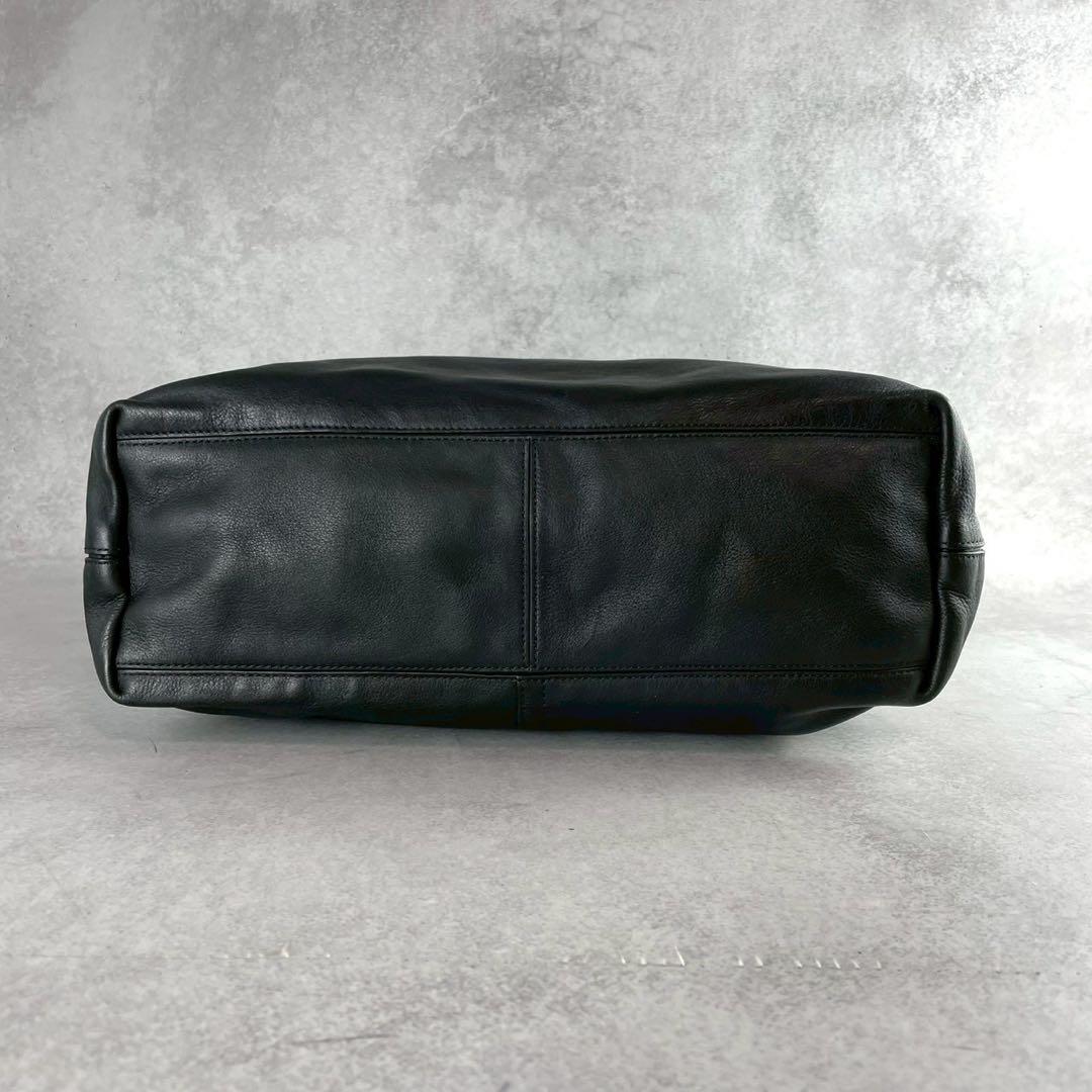 ✨美品✨コーチ　ブリーカー　トートバッグ　リバーシブル　キャンバス×レザー　黒