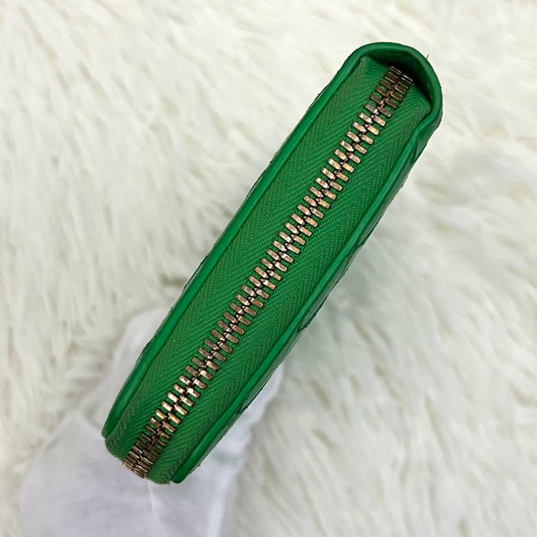 【美品】BOTTEGA VENETA イントレチャート ラウンドジップ 長財布