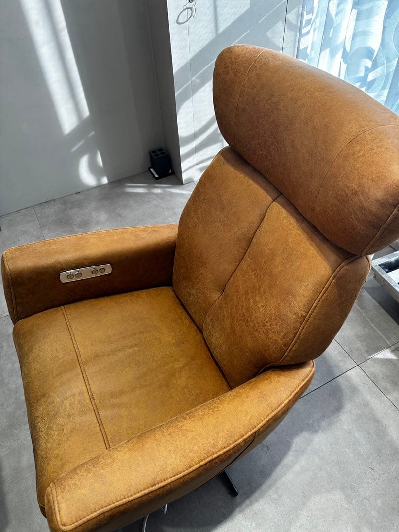 RELAX FORM ブラウン電動リクライニングソファ