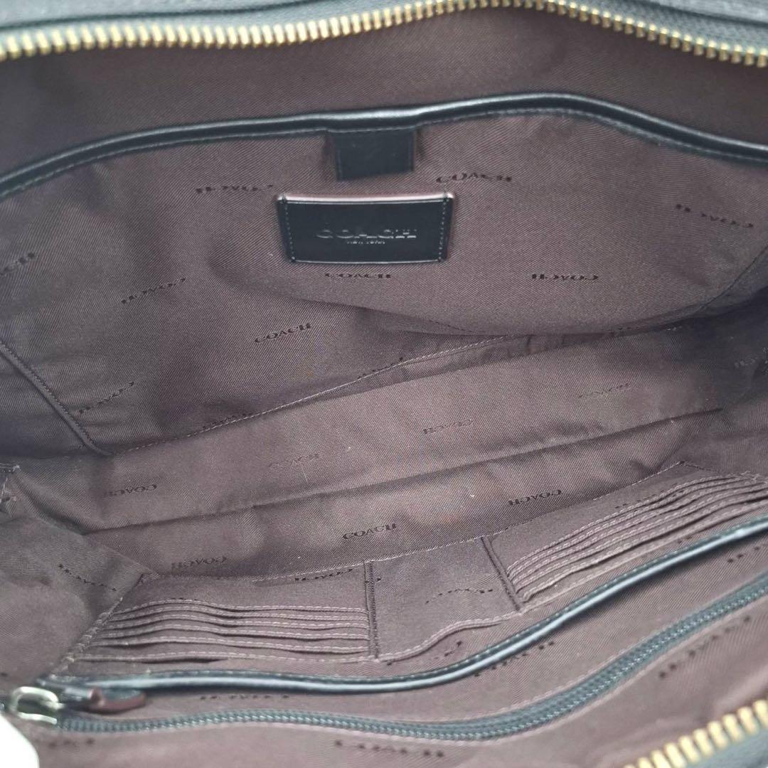 希少　コーチ　メトロポリタン　2way ブリーフケース　ダブルジップ　黒　168