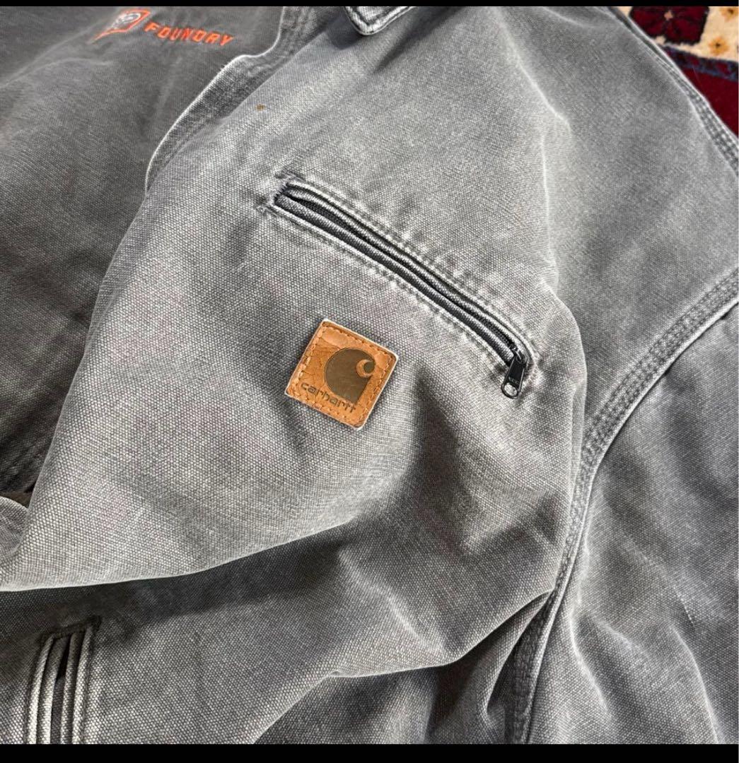 Carhartt デトロイトジャケット 企業ロゴ 3XL J97