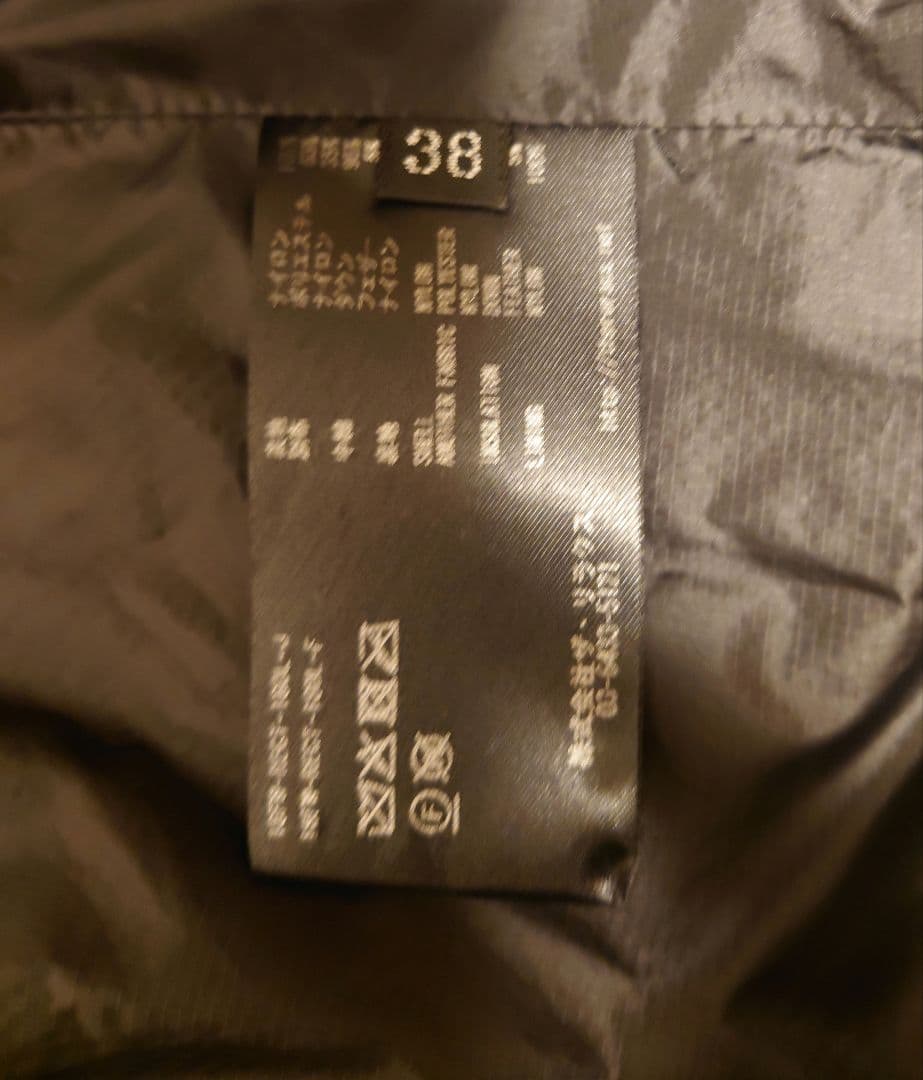 THE RERACS　リラクス　ダウンコート38 黒ブラック