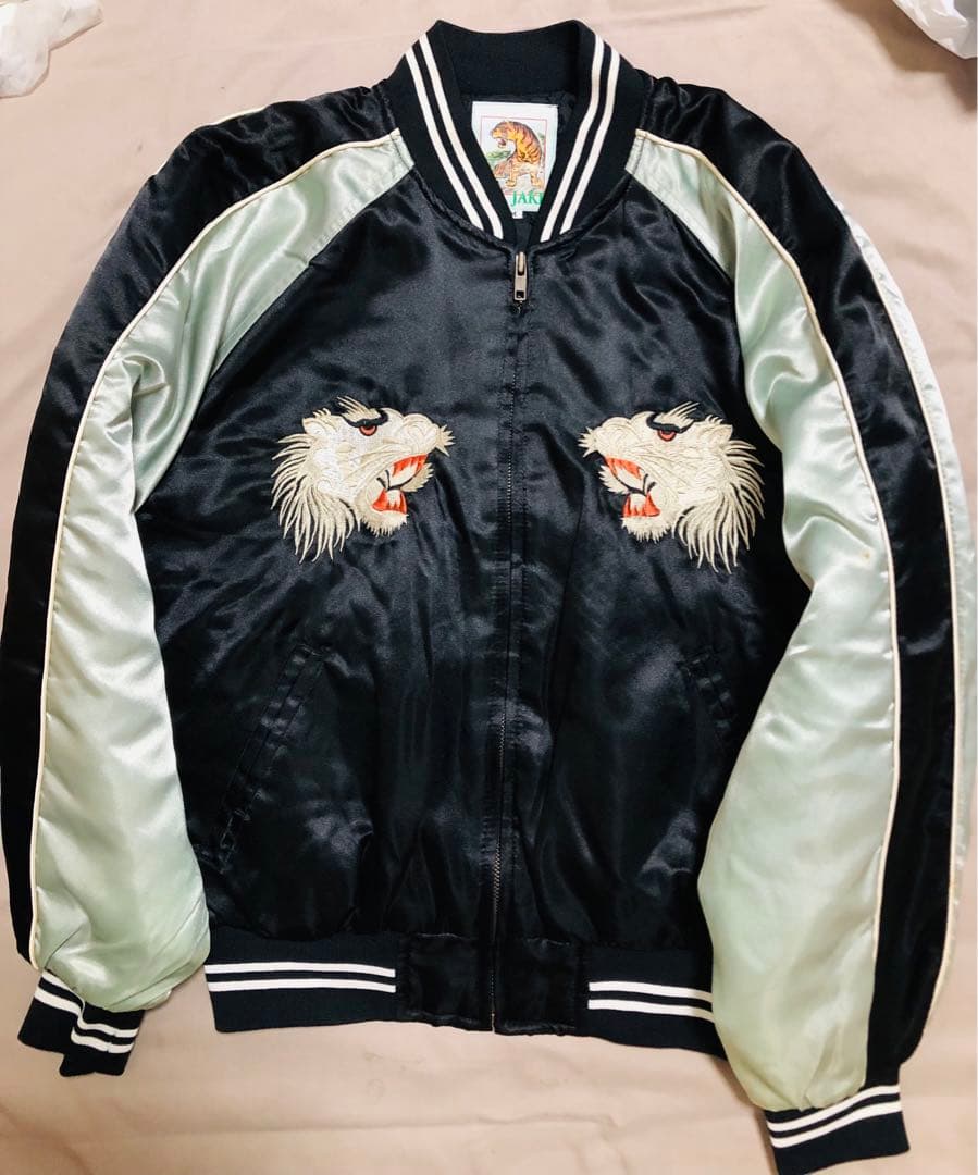 美品 JAKE スカジャン 虎 日本限定 ヴィンテージ unisex サテン
