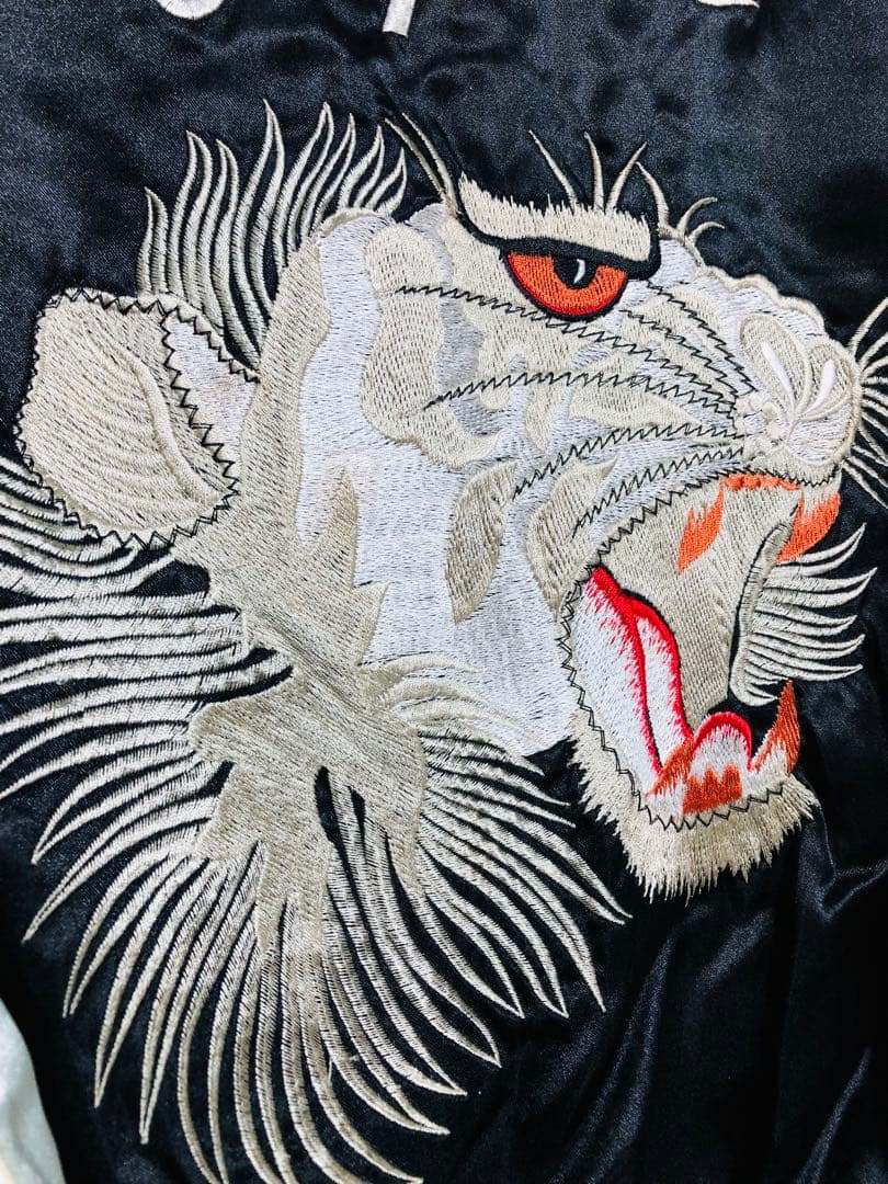 美品 JAKE スカジャン 虎 日本限定 ヴィンテージ unisex サテン