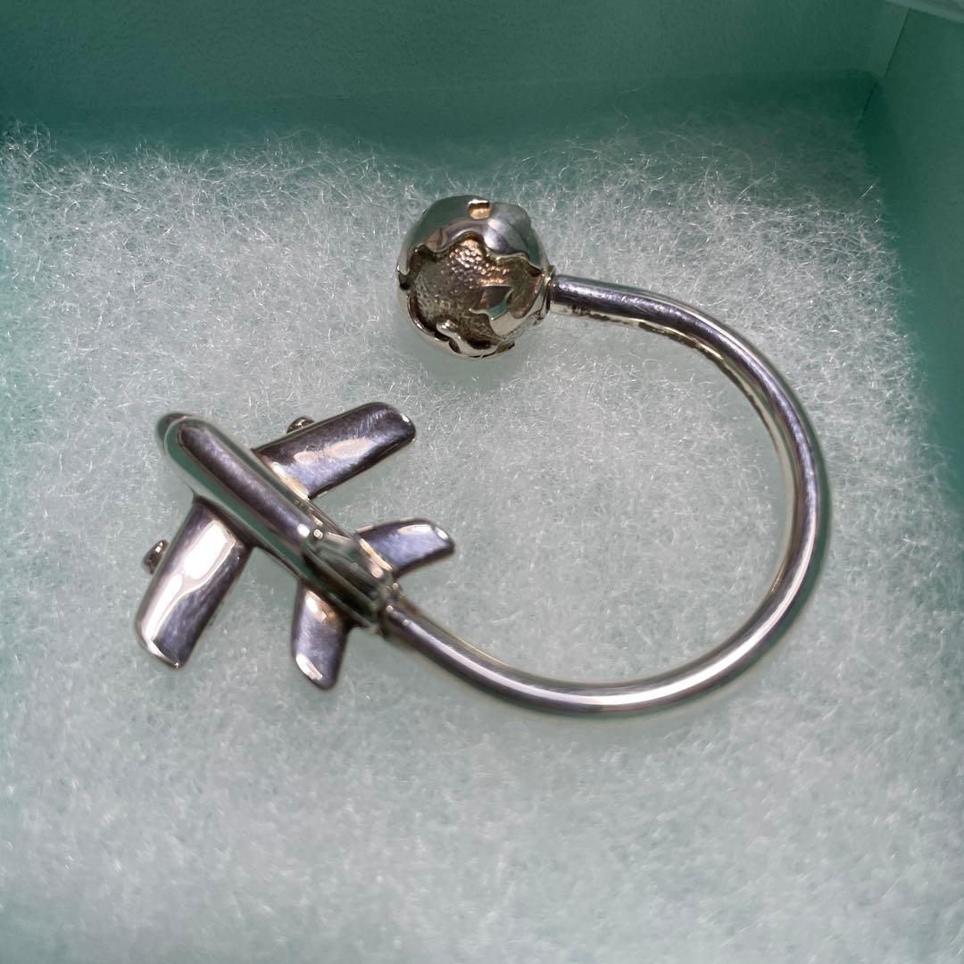 【mochapanda専用】 TIFFANY 飛行機と地球儀　キーリング