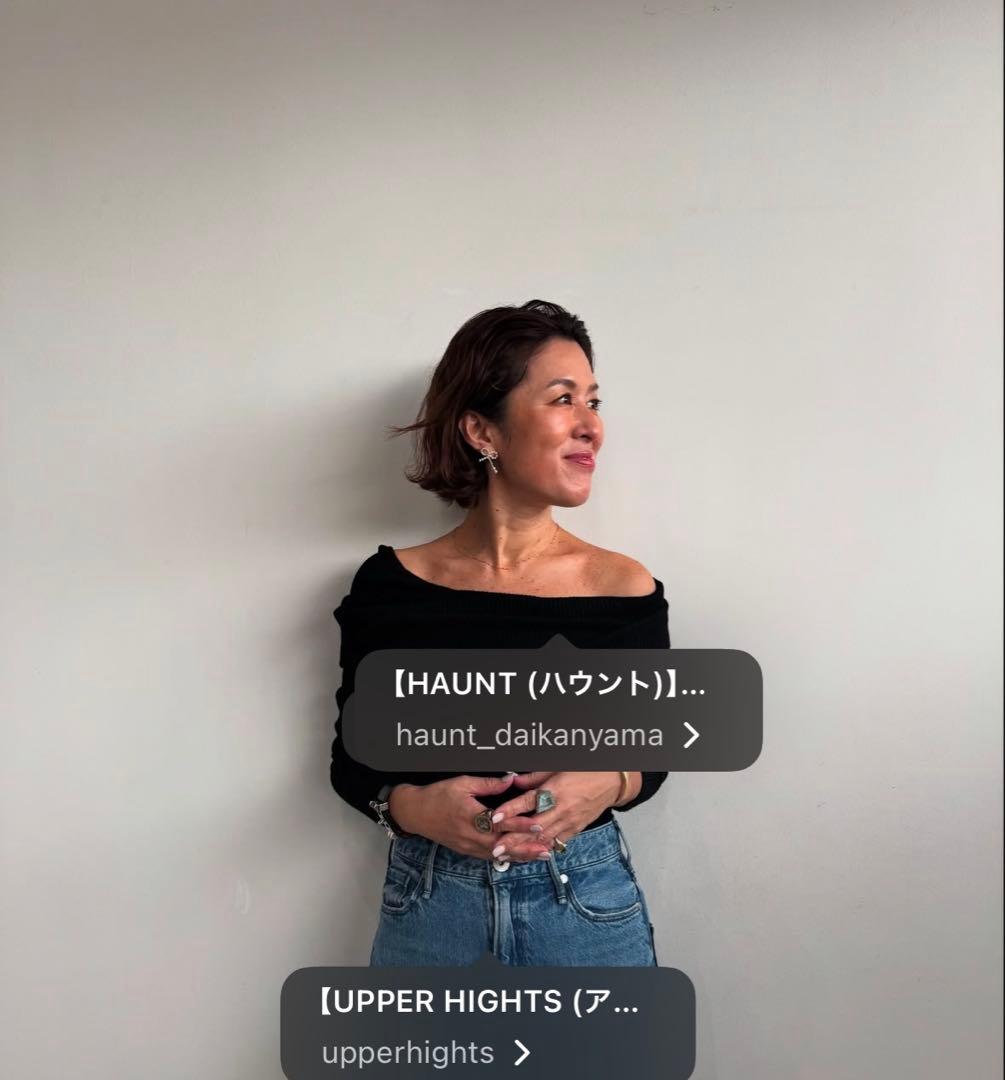 ハウント　2WAY OFF SHOULDER PO 36サイズ　ブラック