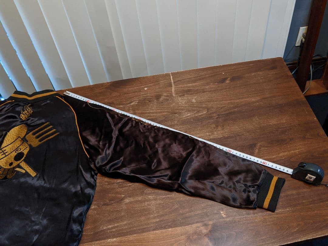 絡繰魂　ONE PIECE　スカジャン　リバーシブル　スーベニアジャケット　　黒